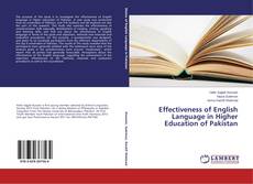 Capa do livro de Effectiveness of English Language in Higher Education of Pakistan 