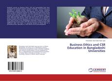 Portada del libro de Business Ethics and CSR Education in Bangladeshi Universities