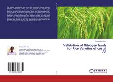 Copertina di Validation of Nitrogen levels for Rice Varieties of costal AP