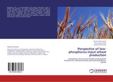 Обложка Perspective of low-phosphorus-input wheat production