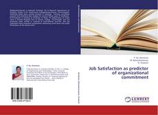 Buchcover von Job Satisfaction as predictor of organizational commitment