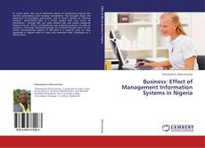 Business: Effect of Management Information Systems in Nigeria kitap kapağı