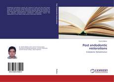 Capa do livro de Post endodontic restorations 