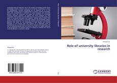Buchcover von Role of university libraries in research