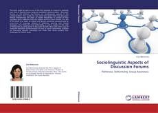 Capa do livro de Sociolinguistic Aspects of Discussion Forums 