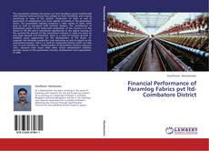 Portada del libro de Financial Performance of Paramlog Fabrics pvt ltd-Coimbatore District