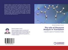 Couverture de The role of Discourse Analysis in Translation