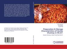 Copertina di Preparation & Storage Characteristics of Acetes Chutney in M.A.P.