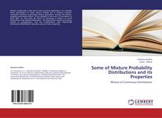 Capa do livro de Some of Mixture Probability Distributions and its Properties 