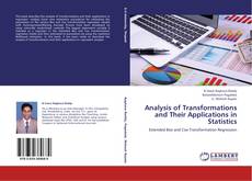 Buchcover von Analysis of Transformations and Their Applications in Statistics
