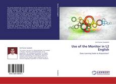 Buchcover von Use of the Monitor in L2 English