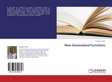 Bookcover of New Generalized Functions