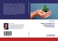 Buchcover von Effect of height of greenhouse on microclimate