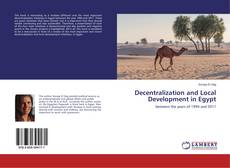 Buchcover von Decentralization and Local Development in Egypt