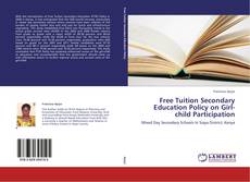 Buchcover von Free Tuition Secondary Education Policy on Girl-child Participation