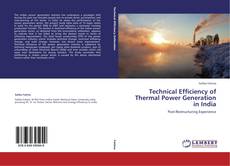 Обложка Technical Efficiency of Thermal Power Generation in India