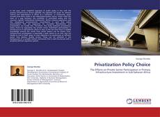 Buchcover von Privatization Policy Choice