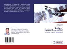 Copertina di Study of Speaker Recognition