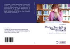 Buchcover von Effects of Copyright on Access and Use of Information