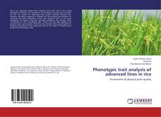Phenotypic trait analysis of advanced lines in rice kitap kapağı