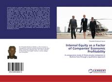 Buchcover von Internal Equity as a Factor of Companies' Economic Profitability