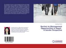 Capa do livro de Barriers to Management Opportunities in Nepal: A Gender Perspective 