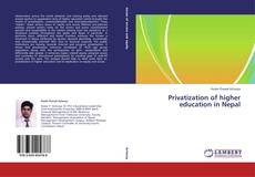 Portada del libro de Privatization of higher education in Nepal