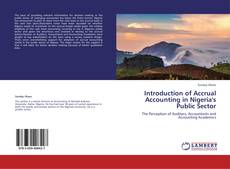Introduction of Accrual Accounting in Nigeria's Public Sector kitap kapağı