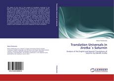 Capa do livro de Translation Universals in Jirotka´s Saturnin 