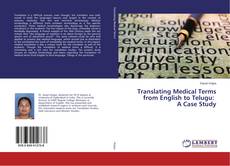 Capa do livro de Translating Medical Terms from English to Telugu: A Case Study 