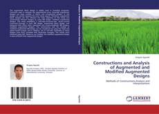 Capa do livro de Constructions and Analysis of Augmented and Modified Augmented Designs 
