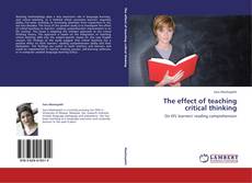 The effect of teaching critical thinking kitap kapağı