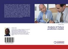 Buchcover von Analysis of failure prediction models