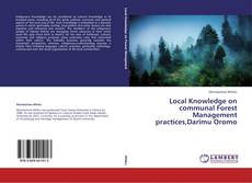 Local Knowledge on communal Forest Management practices,Darimu Oromo kitap kapağı