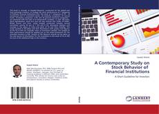 Buchcover von A Contemporary Study on Stock Behavior of   Financial Institutions