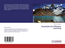 Essentials For Effective Learning kitap kapağı