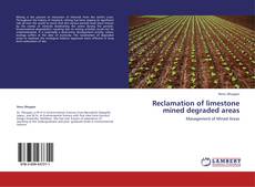 Capa do livro de Reclamation of limestone mined degraded areas 