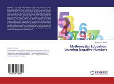 Bookcover of Mathematics Education: Learning Negative Numbers