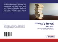 Buchcover von Constitutional Supremacy and Parliamentary Sovereignty