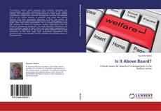 Buchcover von Is It Above Board?