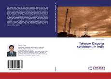 Capa do livro de Telecom Disputes settlement in India 