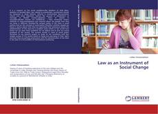 Bookcover of Law as an Instrument of Social Change
