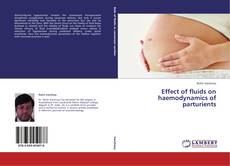 Buchcover von Effect of fluids on haemodynamics of parturients
