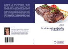 Portada del libro de In vitro meat: protein for twelve billion?