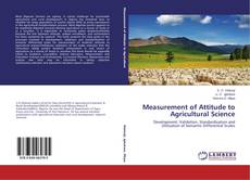 Buchcover von Measurement of Attitude to Agricultural Science
