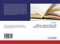 Обложка EOQ in a Just in Time (JIT) World: An Empirical Analysis