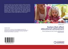 Couverture de Factors that affect educational achievement