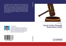 Buchcover von Social Justice Through Reservation Policy