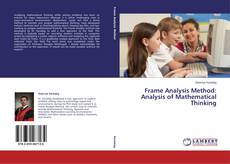 Buchcover von Frame Analysis Method: Analysis of Mathematical Thinking