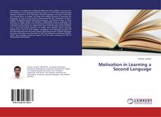 Buchcover von Motivation in Learning a Second Language